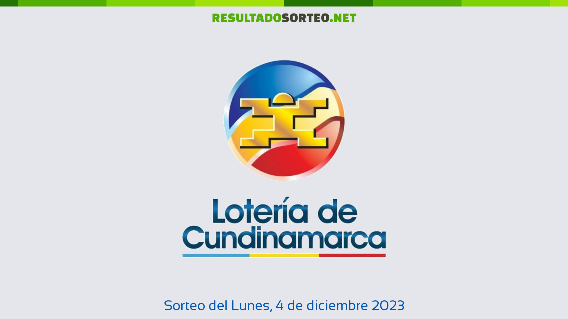 Loteria De Cundinamarca. Sorteo Del Día 4 De Diciembre De 2023