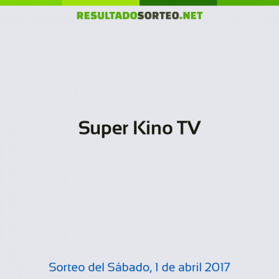 Super Kino TV del 1 de abril de 2017