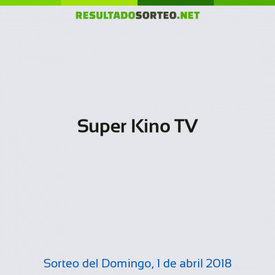 Super Kino TV del 1 de abril de 2018