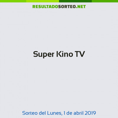 Super Kino TV del 1 de abril de 2019