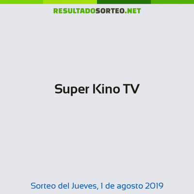 Super Kino TV del 1 de agosto de 2019