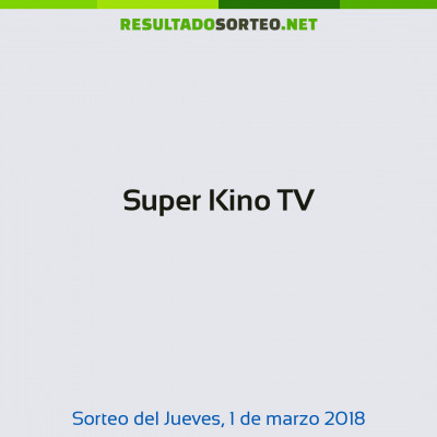 Super Kino TV del 1 de marzo de 2018
