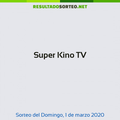 Super Kino TV del 1 de marzo de 2020