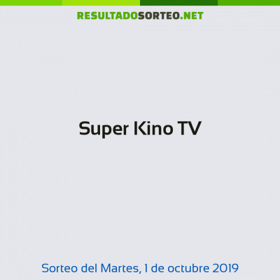 Super Kino TV del 1 de octubre de 2019