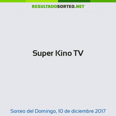 Super Kino TV del 10 de diciembre de 2017