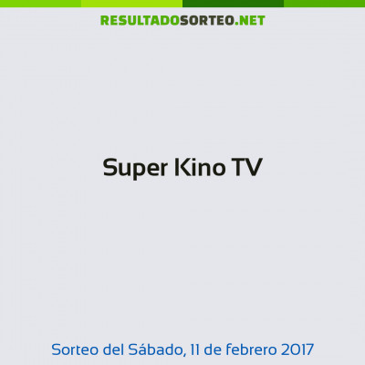 Super Kino TV del 11 de febrero de 2017