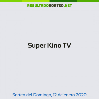 Super Kino TV del 12 de enero de 2020