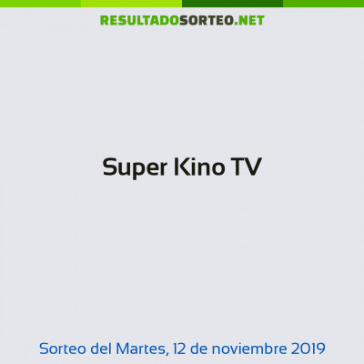 Super Kino TV del 12 de noviembre de 2019