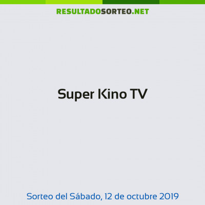 Super Kino TV del 12 de octubre de 2019