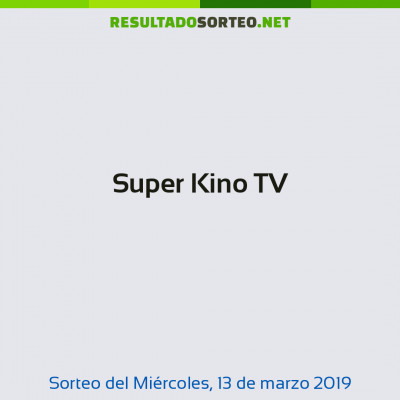 Super Kino TV del 13 de marzo de 2019