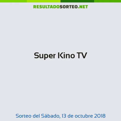 Super Kino TV del 13 de octubre de 2018