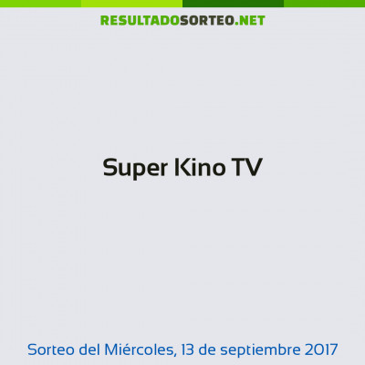 Super Kino TV del 13 de septiembre de 2017