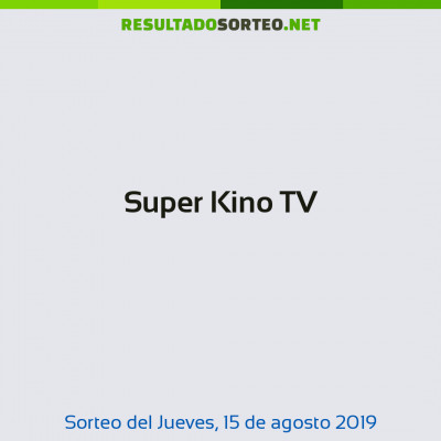 Super Kino TV del 15 de agosto de 2019