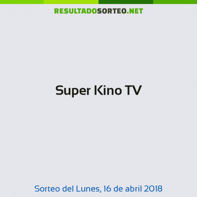 Super Kino TV del 16 de abril de 2018