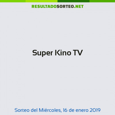 Super Kino TV del 16 de enero de 2019