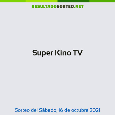 Super Kino TV del 16 de octubre de 2021