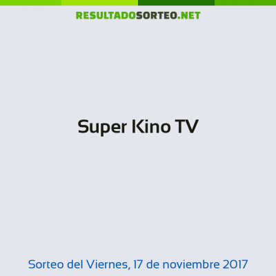 Super Kino TV del 17 de noviembre de 2017