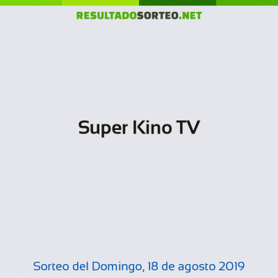 Super Kino TV del 18 de agosto de 2019