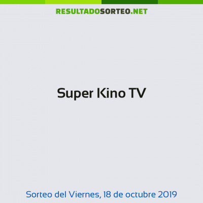 Super Kino TV del 18 de octubre de 2019