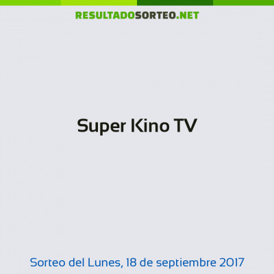 Super Kino TV del 18 de septiembre de 2017