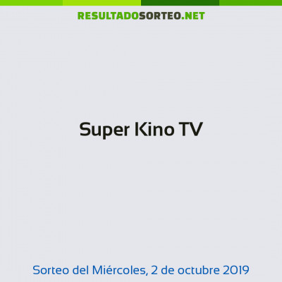 Super Kino TV del 2 de octubre de 2019
