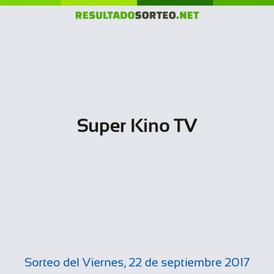 Super Kino TV del 22 de septiembre de 2017