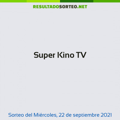 Super Kino TV del 22 de septiembre de 2021