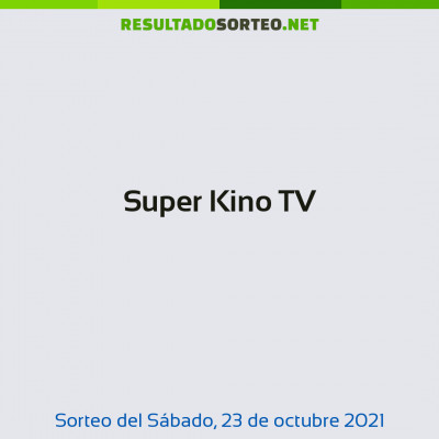 Super Kino TV del 23 de octubre de 2021
