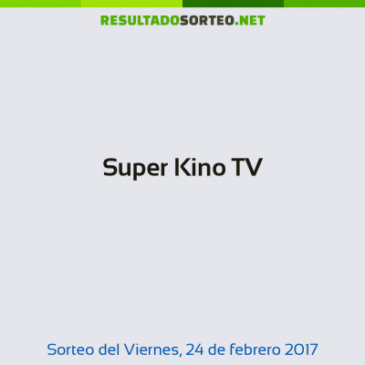 Super Kino TV del 24 de febrero de 2017