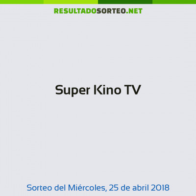 Super Kino TV del 25 de abril de 2018