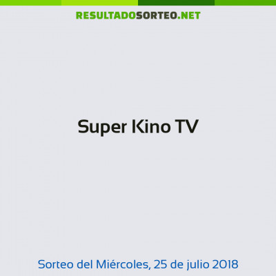 Super Kino TV del 25 de julio de 2018