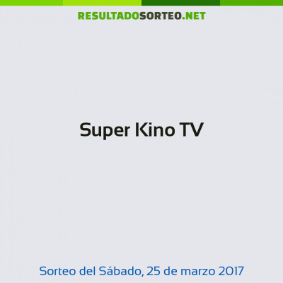 Super Kino TV del 25 de marzo de 2017