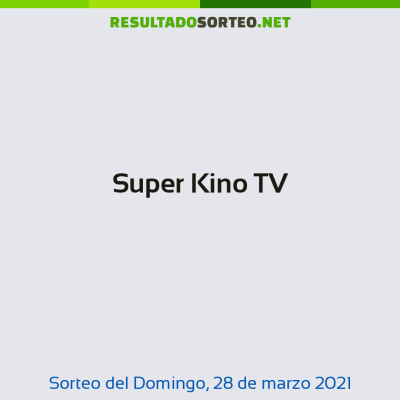 Super Kino TV del 28 de marzo de 2021