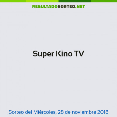 Super Kino TV del 28 de noviembre de 2018