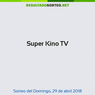 Super Kino TV del 29 de abril de 2018