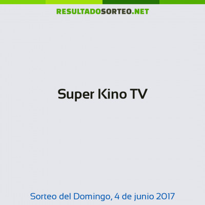 Super Kino TV del 4 de junio de 2017