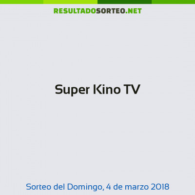 Super Kino TV del 4 de marzo de 2018