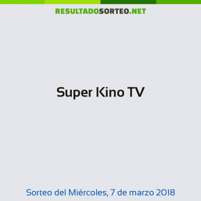 Super Kino TV del 7 de marzo de 2018