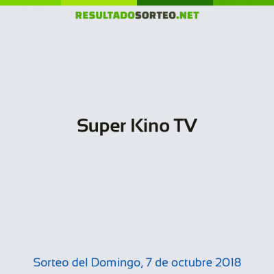 Super Kino TV del 7 de octubre de 2018