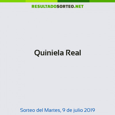Quiniela Real del 9 de julio de 2019