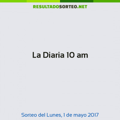 La Diaria 10 am del 1 de mayo de 2017