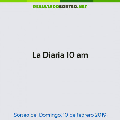 La Diaria 10 am del 10 de febrero de 2019