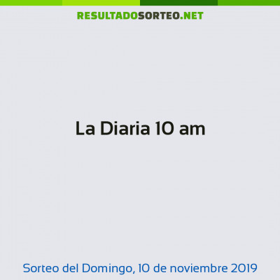 La Diaria 10 am del 10 de noviembre de 2019