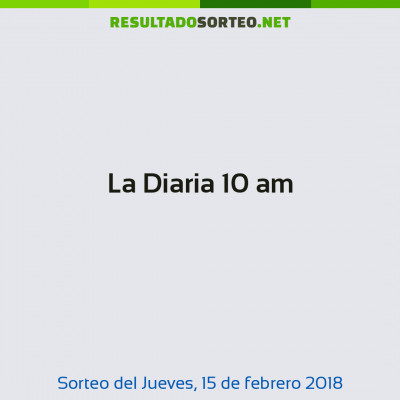 La Diaria 10 am del 15 de febrero de 2018