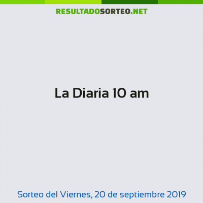 La Diaria 10 am del 20 de septiembre de 2019