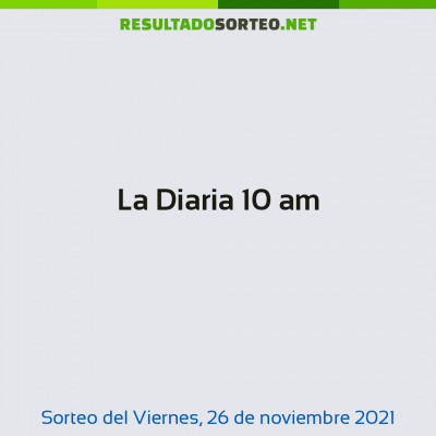 La Diaria 10 am del 26 de noviembre de 2021