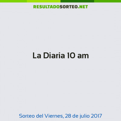 La Diaria 10 am del 28 de julio de 2017