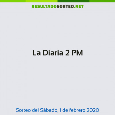 La Diaria 2 PM del 1 de febrero de 2020