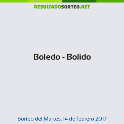 Boledo - Bolido del 14 de febrero de 2017