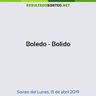 Boledo - Bolido del 15 de abril de 2019